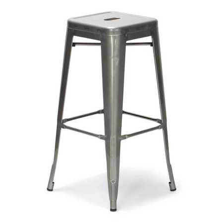 Atlas Commercial Products Titan Series™ Industrial Metal Bar Stool, Clear Coat MBS9CC